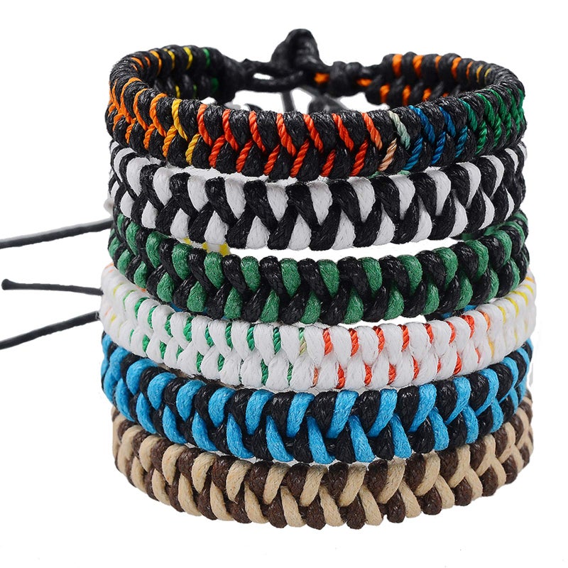 Jeka Valentines Day Gifts for Teens Teenagers, Friendship Bracelets Bulk Men Cool Wrist Bracelet for Gift Rakhi for Brother Graduation Gifts for Him Bracelets - Image 1